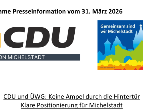 CDU und ÜWG: Keine Ampel durch die Hintertür – Klare Positionierung für Michelstadt